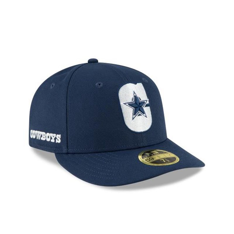 NFL Dallas Cowboys Logo Mix Low Profile 59Fifty Fitted (SBX1255) - Blue New Era Caps